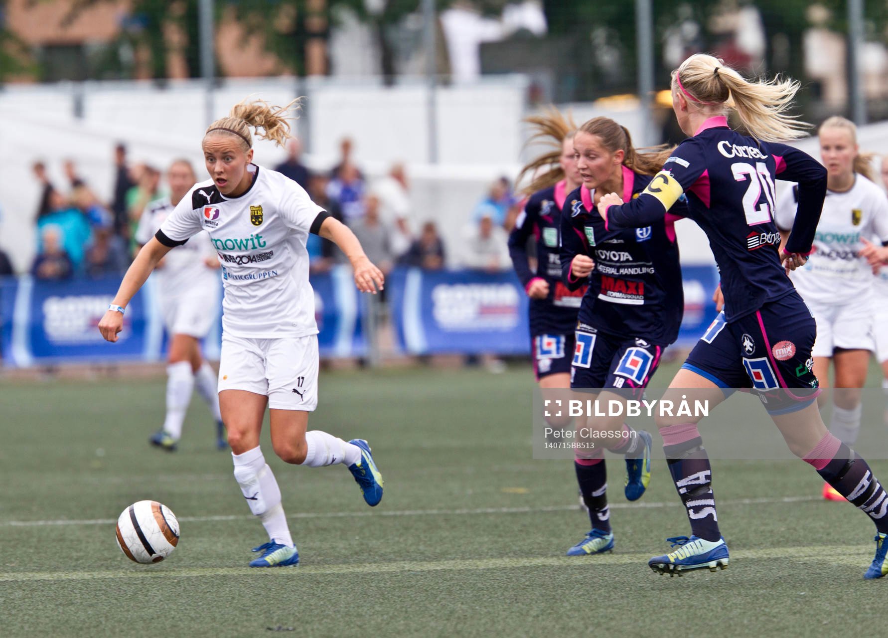 Match i Gothia Cup mellan Linköping och Umeå