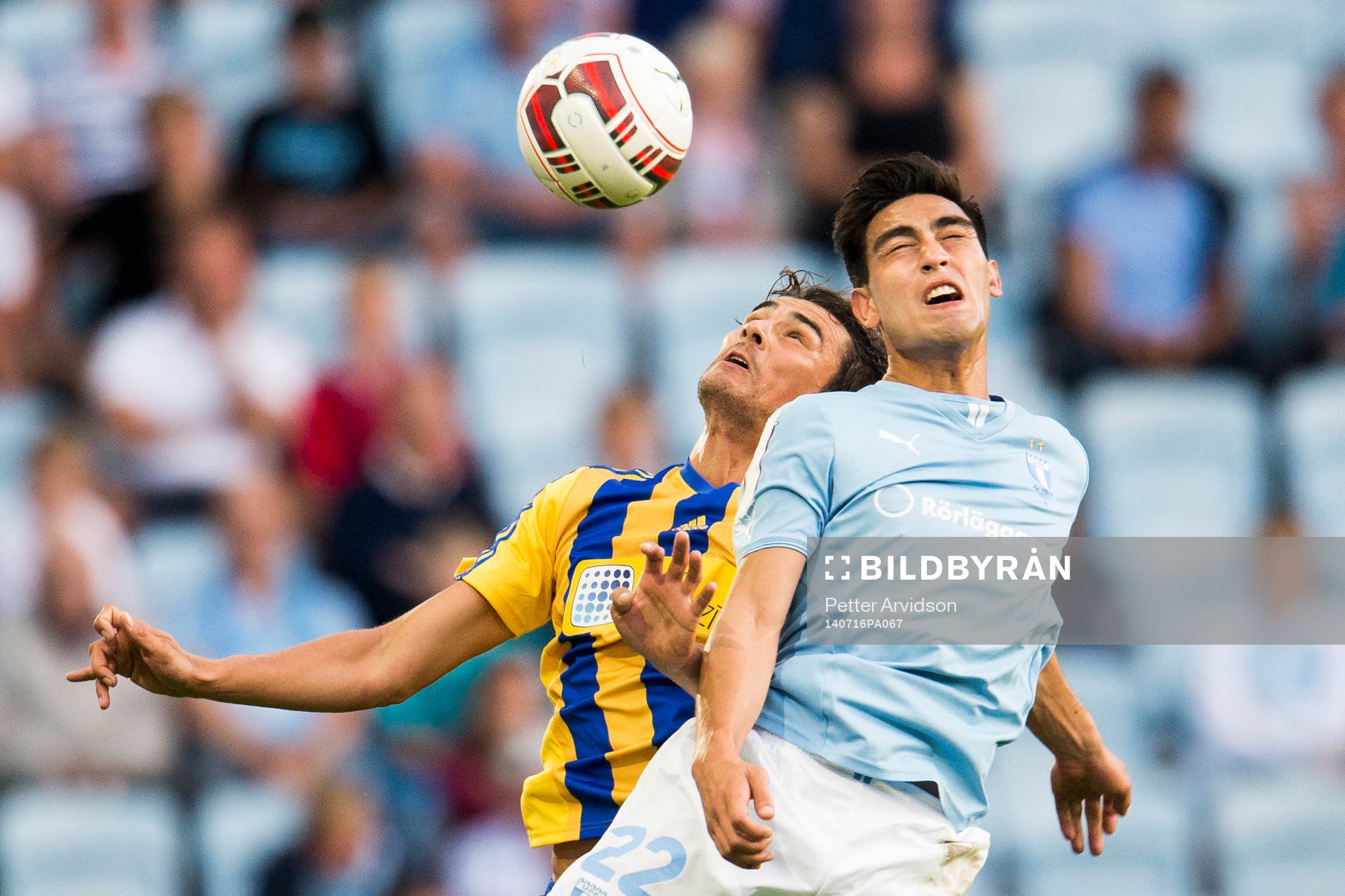Malmö FFs Amin Nazari i nickduell med Ventspils Girts