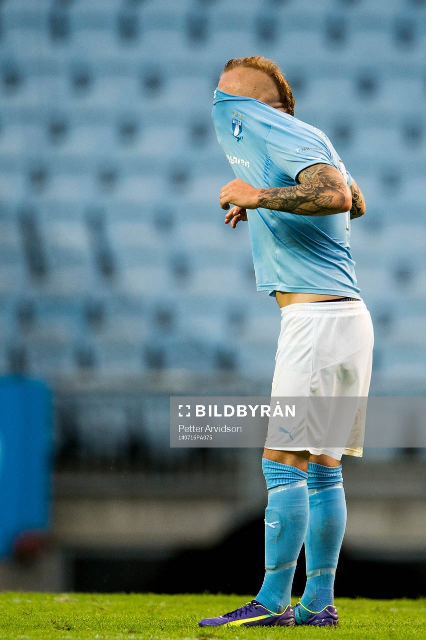 Malmö FFs Magnus Eriksson deppar