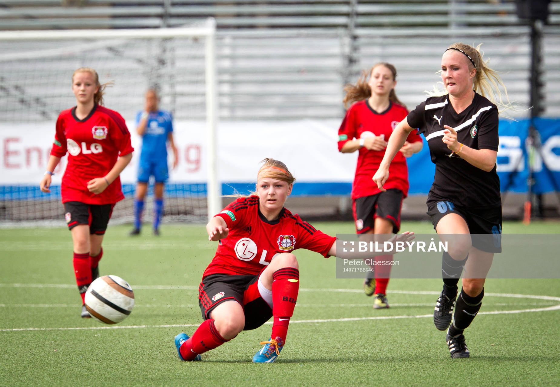 Match i Gothia Cup mellan Örebro SK och Bayer Leverkusen