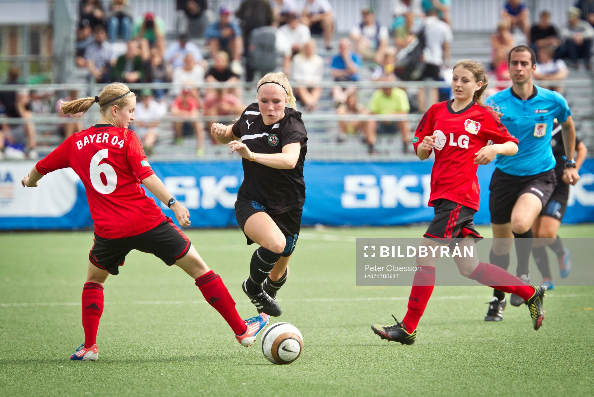 Match i Gothia Cup mellan Örebro SK och Bayer Leverkusen