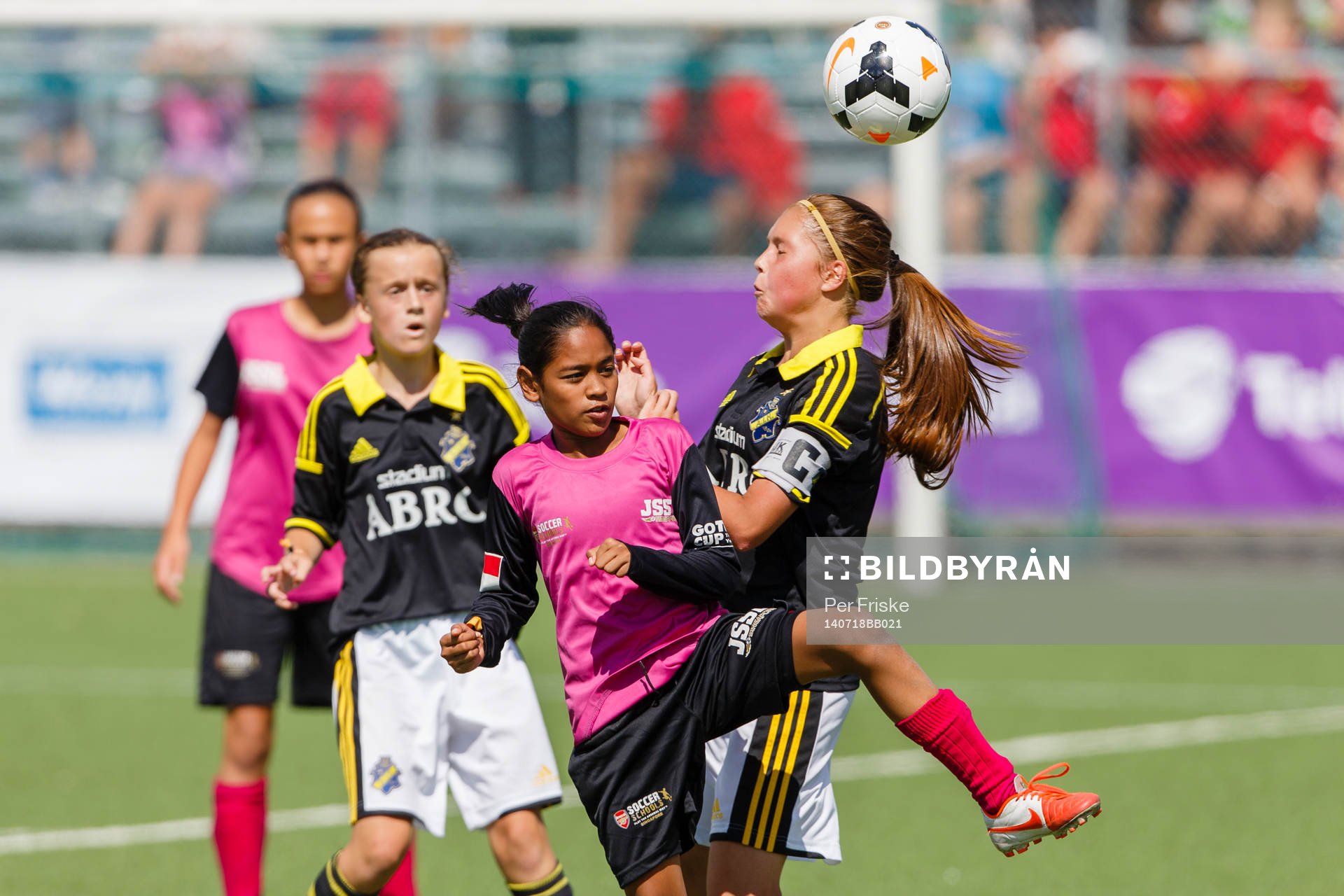 Final i G12 mellan AIK FF och JSSL Arsenal Singapore under Gothia Cup den 18 juli 2014 i Göteborg .