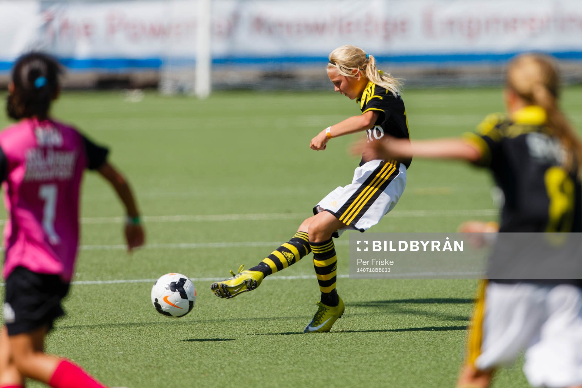 Final i G12 mellan AIK FF och JSSL Arsenal Singapore under Gothia Cup den 18 juli 2014 i Göteborg .