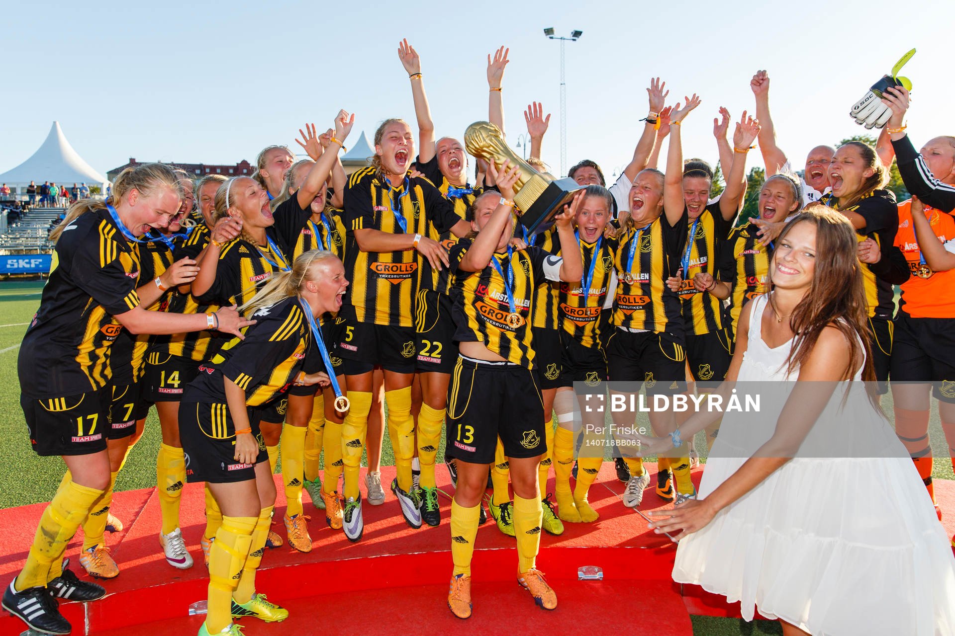 Final i G17 mellan Vaksala SK och Göteborgs DFF, Vaksala