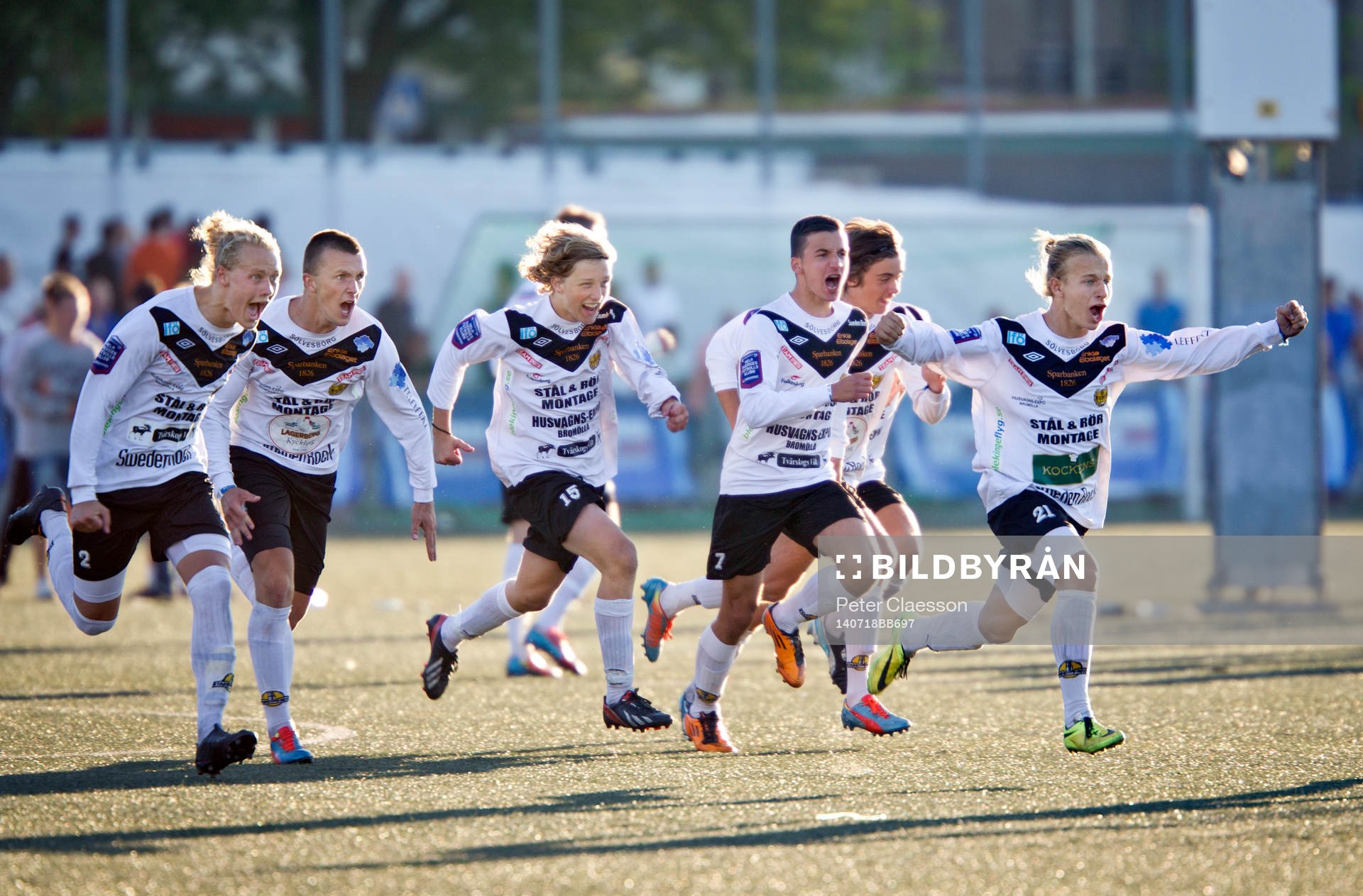 Match i Gothia Cup mellan Mjällby och Elfsborg