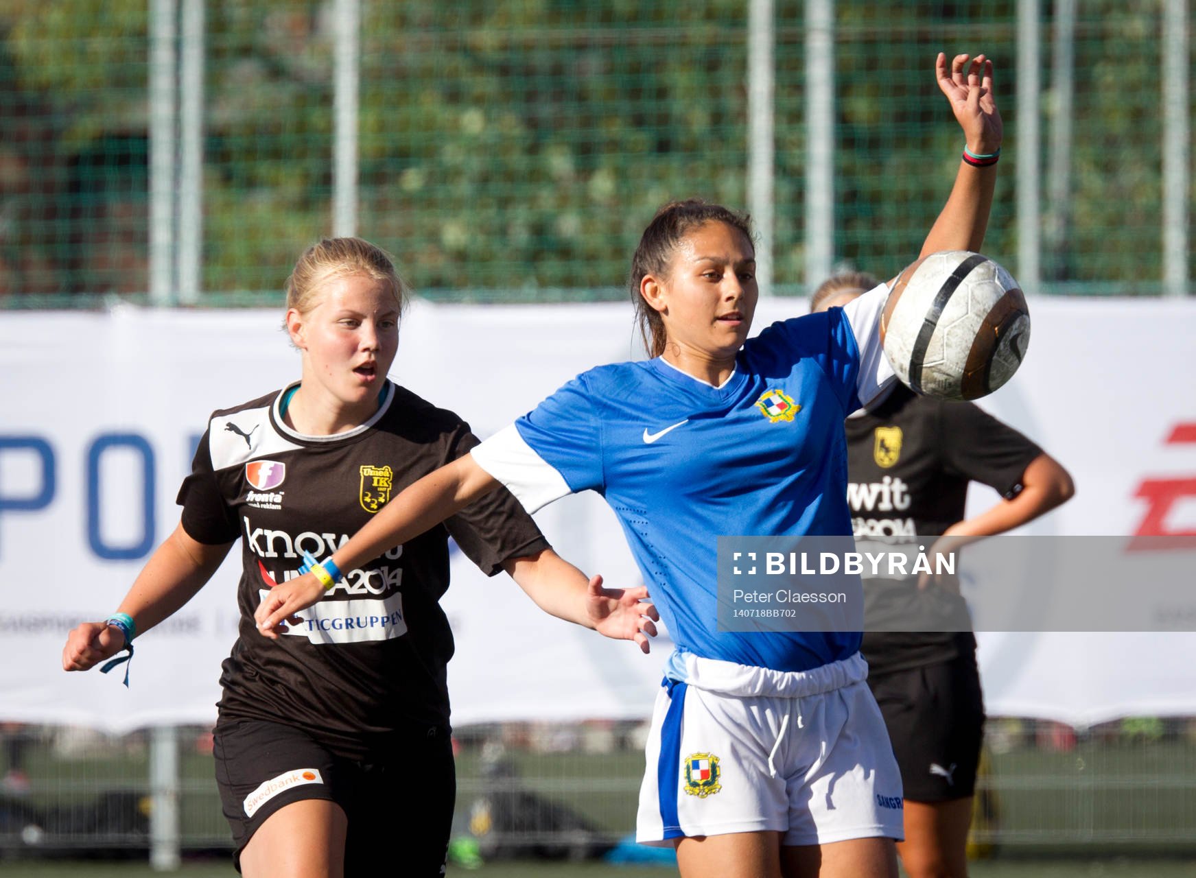 Match i Gothia Cup mellan Umeå och San Gabriel CD