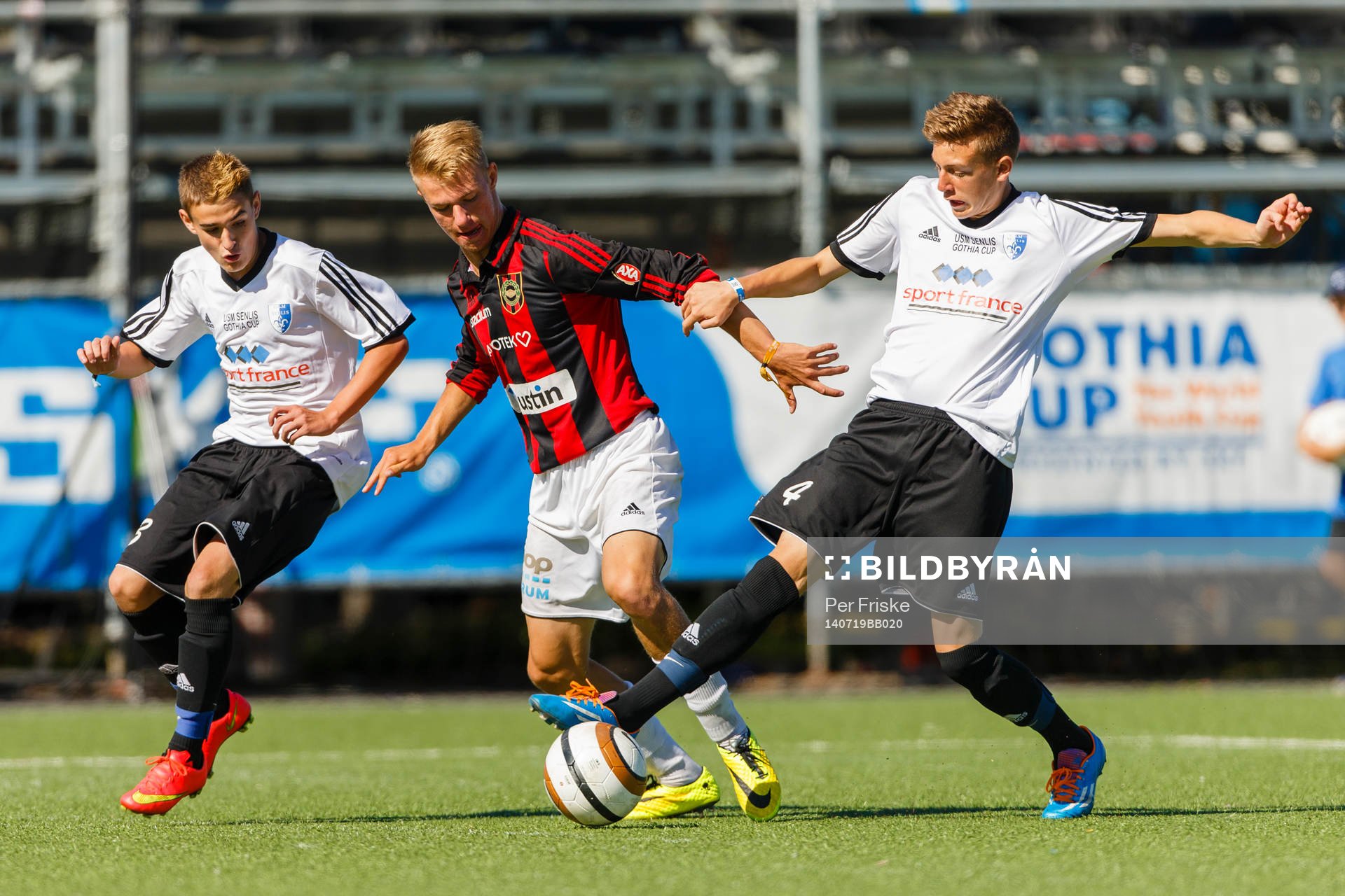 Final i B14 mellan Senlis U.S.M och IF Brommapojkarna under Gothia Cup den 19 juli 2014 i Göteborg .