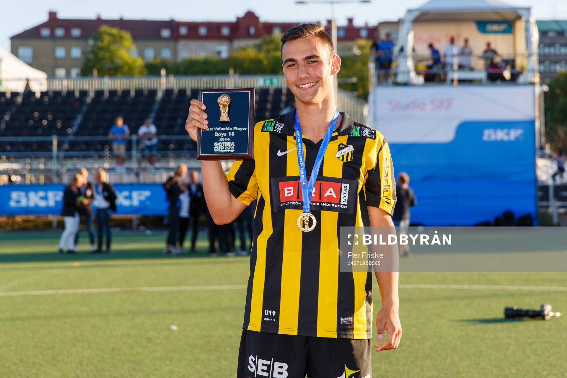 Final i B18 mellan BK Häcken och Lärje Angered IF under Gothia Cup den 19 juli 2014 i Göteborg .