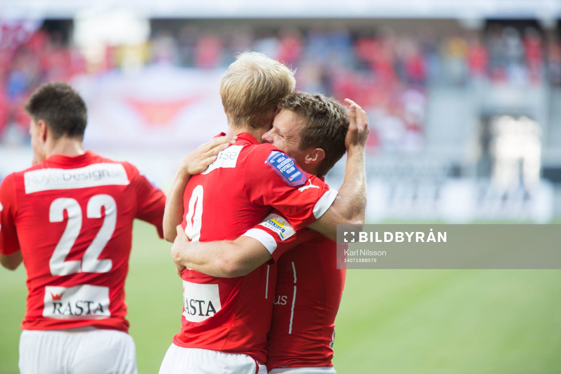 Kalmars Måns Söderqvist jublar