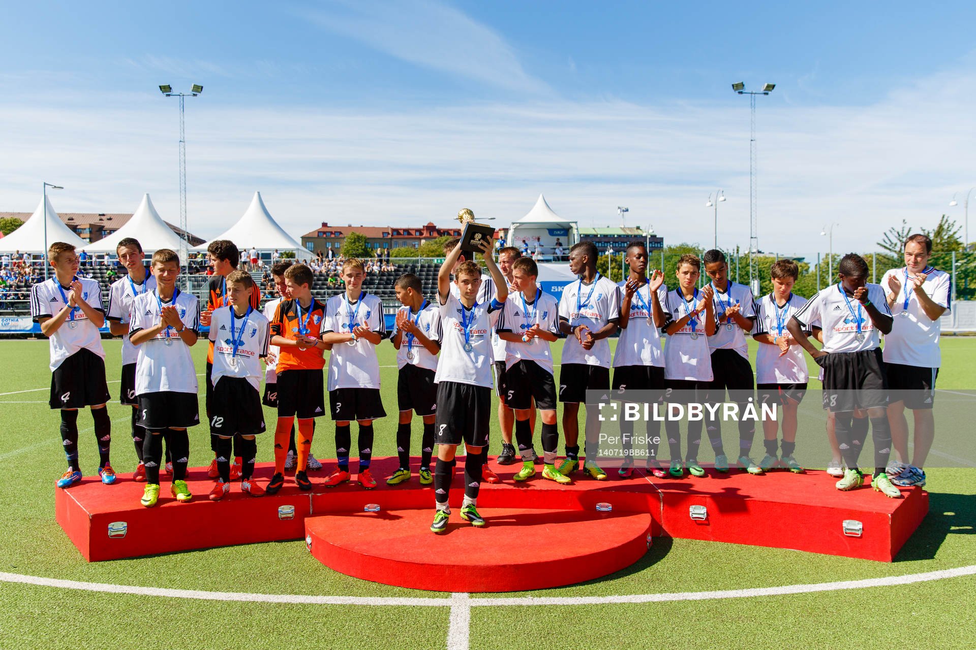 Final i B14 mellan Senlis U.S.M och IF Brommapojkarna, Senlis U.S.M slutar tvåa under Gothia Cup den 19 juli 2014 i Göteborg .
