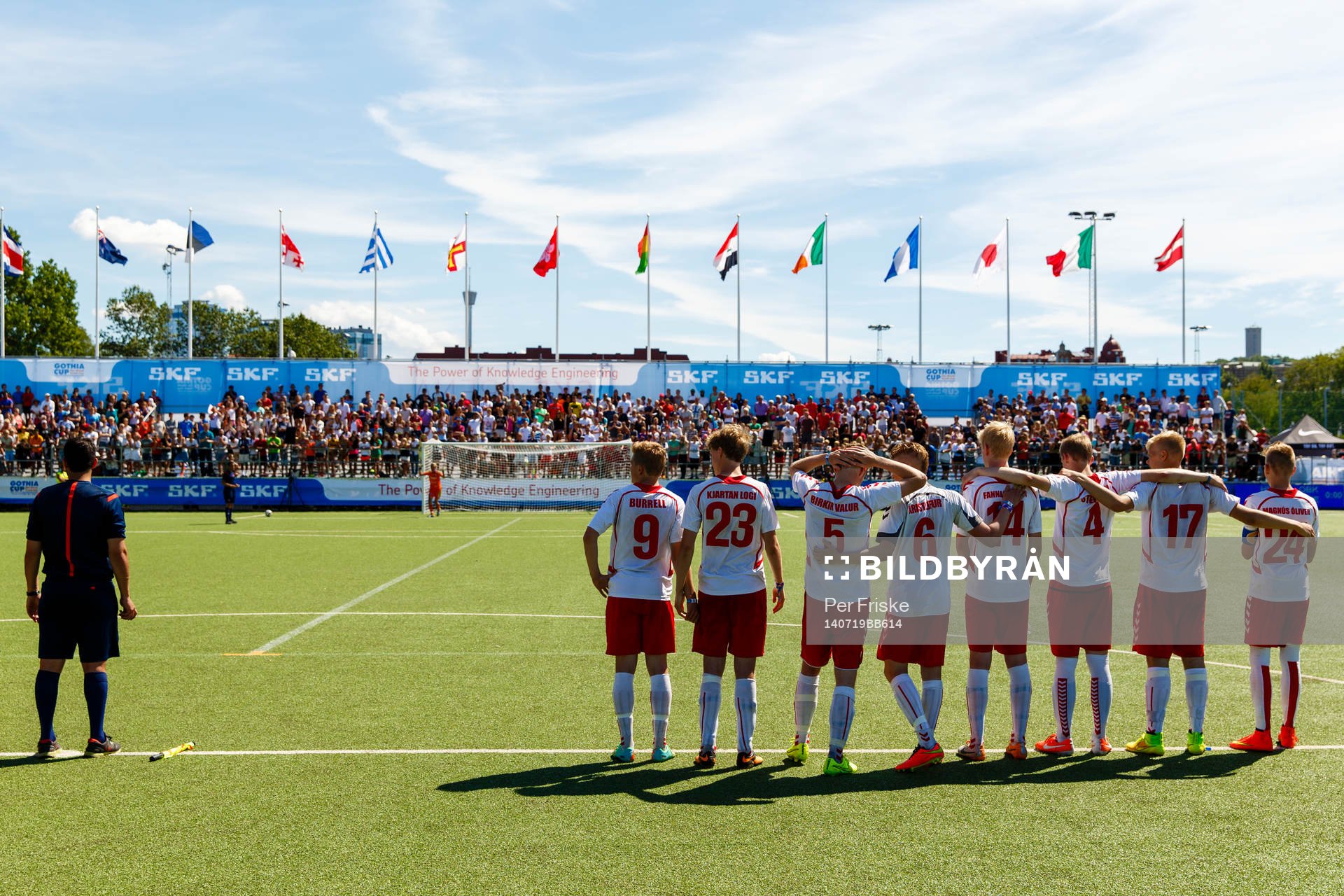 Final i B16 mellan HK 1 och Onsala BK, straffar avgör under Gothia Cup den 19 juli 2014 i Göteborg .