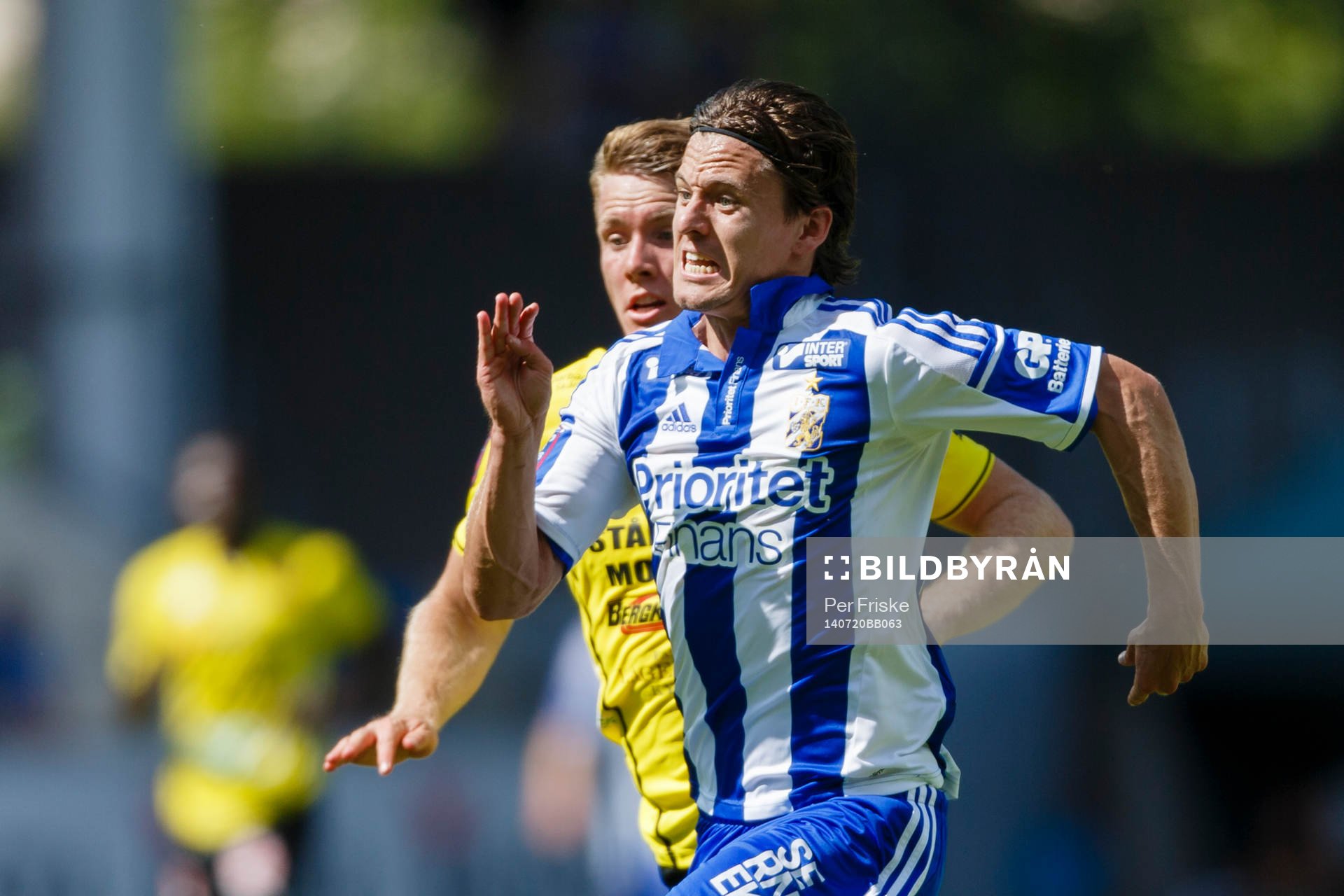 Mjällbys Rikard Östlin och IFK Göteborgs Lasse Vibe