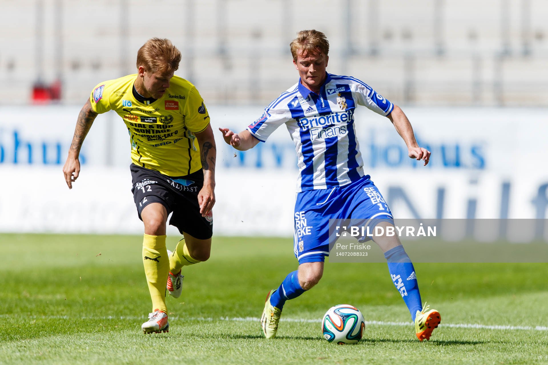 Mjällbys David Löfquist och IFK Göteborgs Sam Larsson