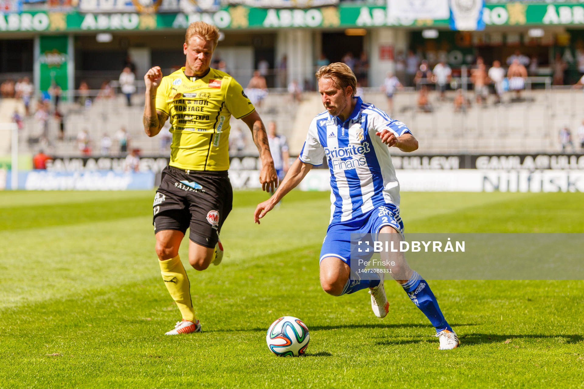 Mjällbys David Löfquist och IFK Göteborgs Adam Johansson
