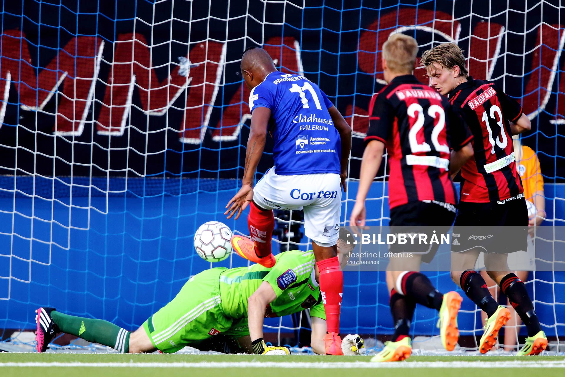Åtvidabergs Ricardo Santos gör mål och 1-0
