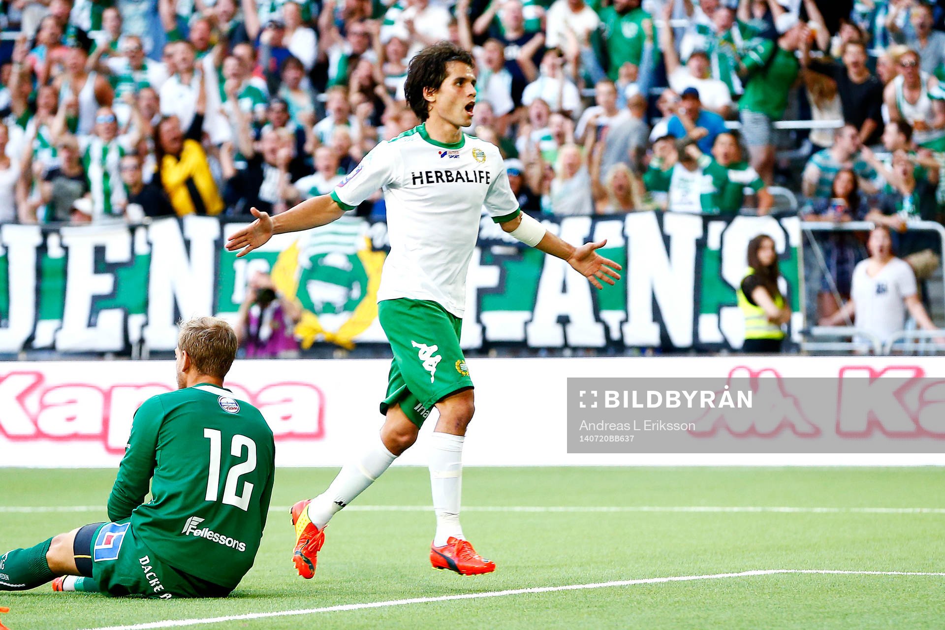 Hammarbys Lars Fuhre jublar