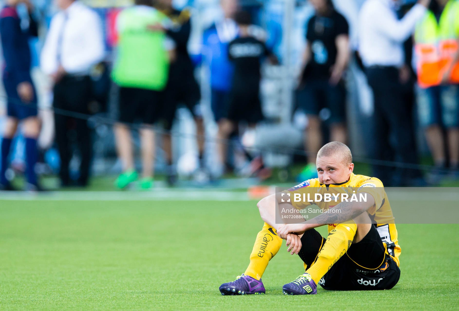 Elfsborgs Sebastian Holmén ser deppig ut