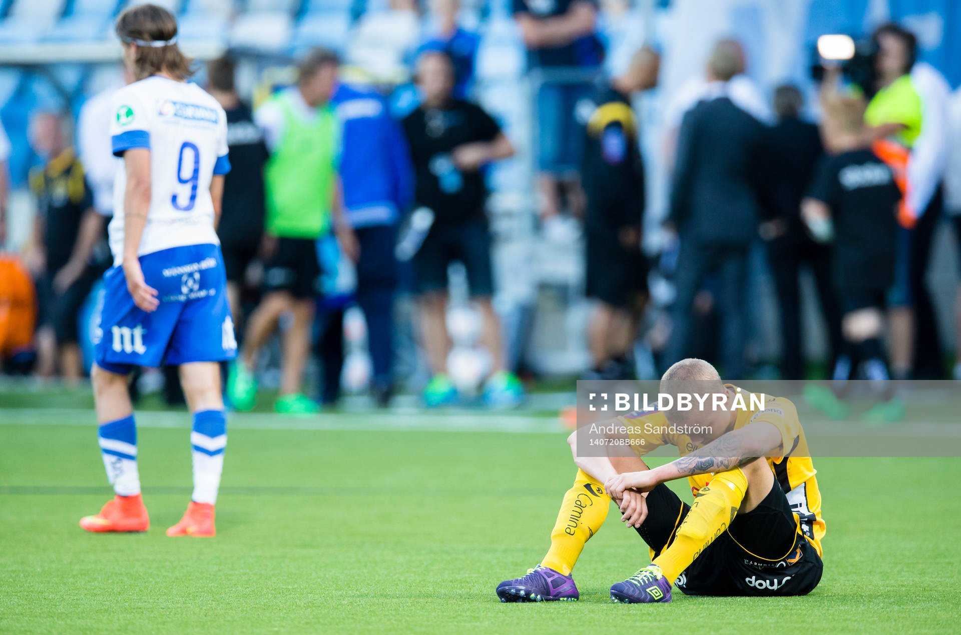 Elfsborgs Sebastian Holmén ser deppig ut
