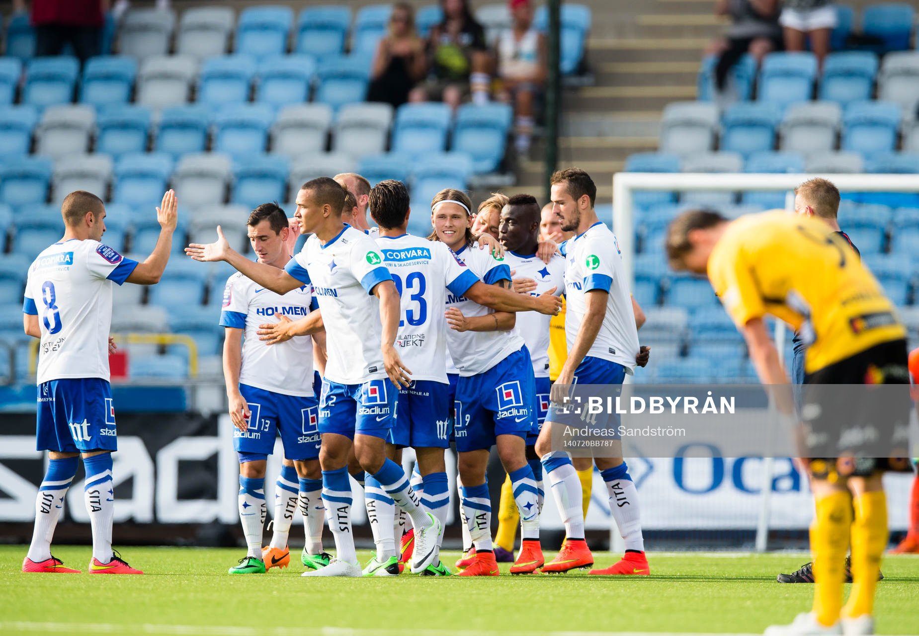 Norrköpings Arnor Ingvi Traustason (m) gör 3-1 och