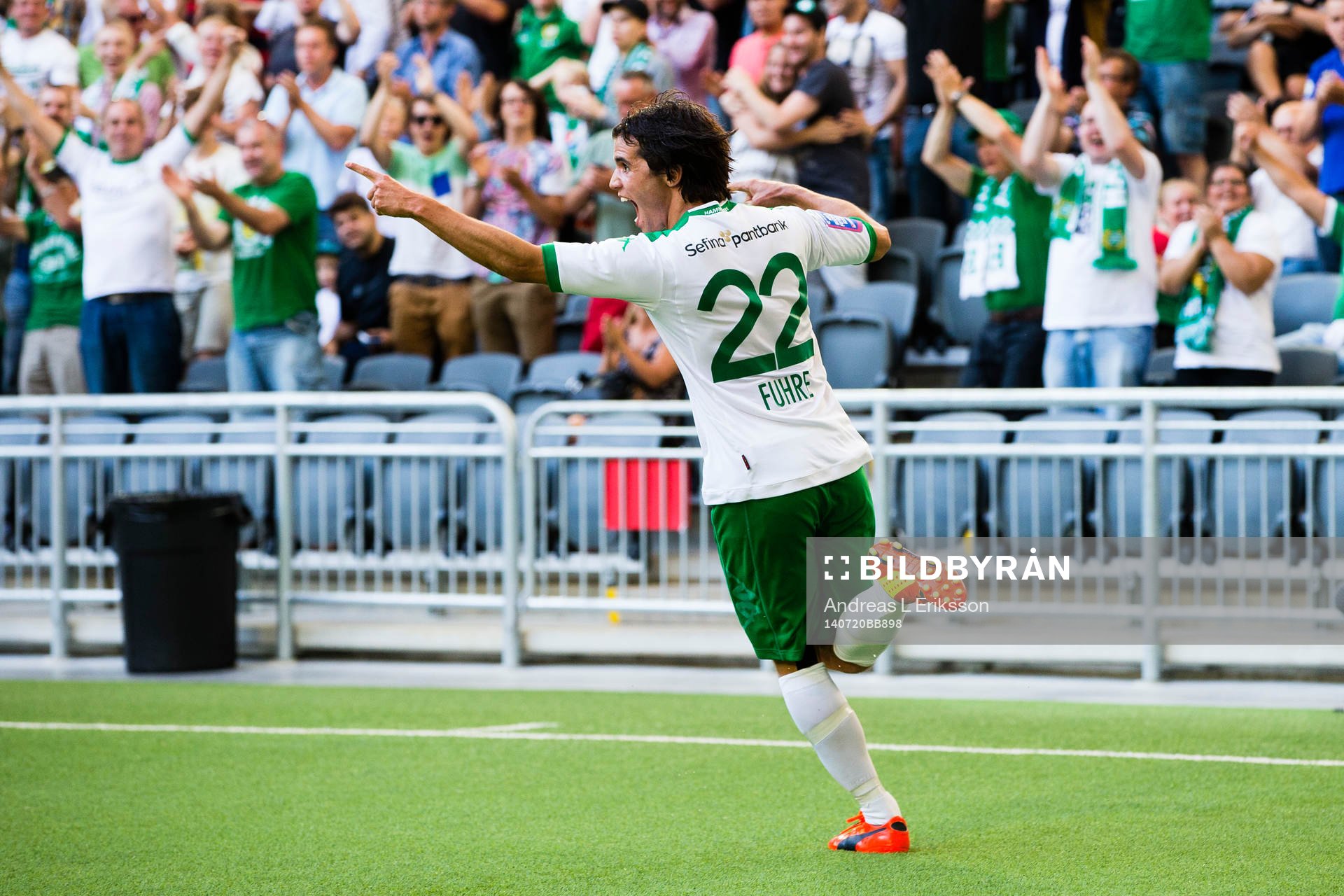 Hammarbys Lars Fuhre jublar