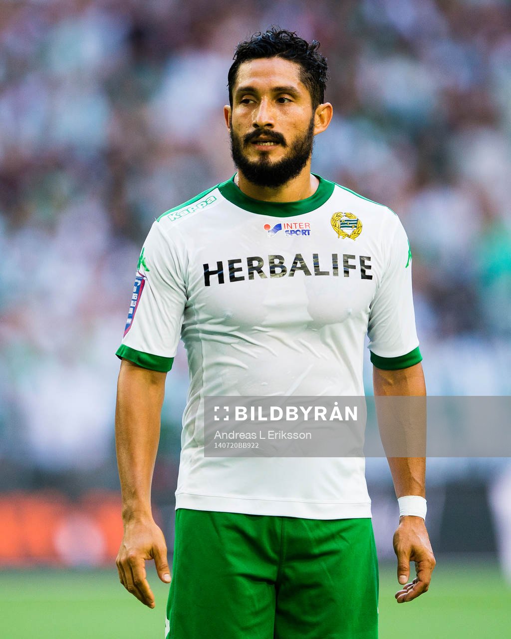 Hammarbys Pablo Pinones-Arce under fotbollsmatchen i Superettan mellan Hammarby och Öster den 20 juli 2014 i Stockholm. 