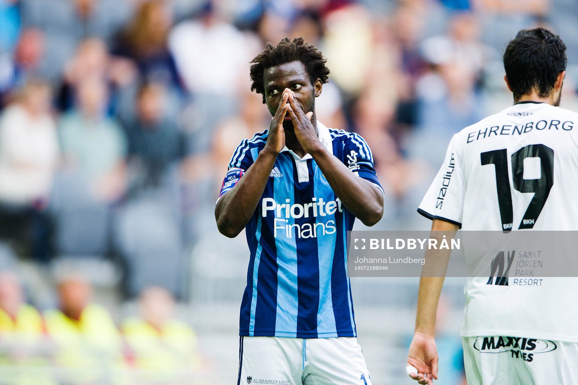 Djurgårdens Amadou Jawo deppar