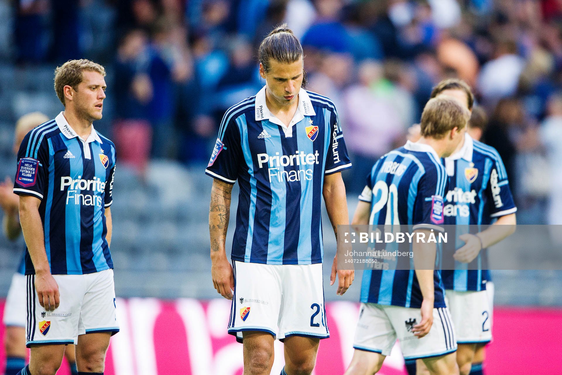 Djurgårdens Stefan Karlsson, Aleksandar Prijovic, Simon