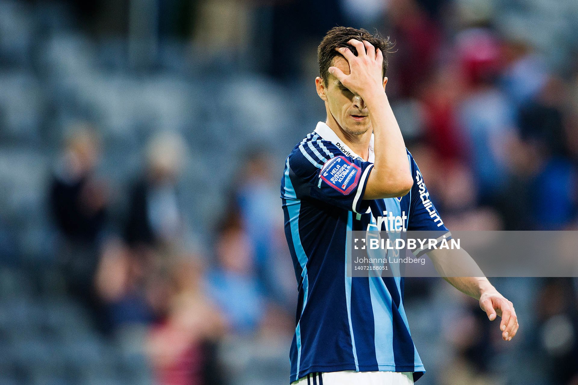 Djurgårdens Haris Radetinac deppar