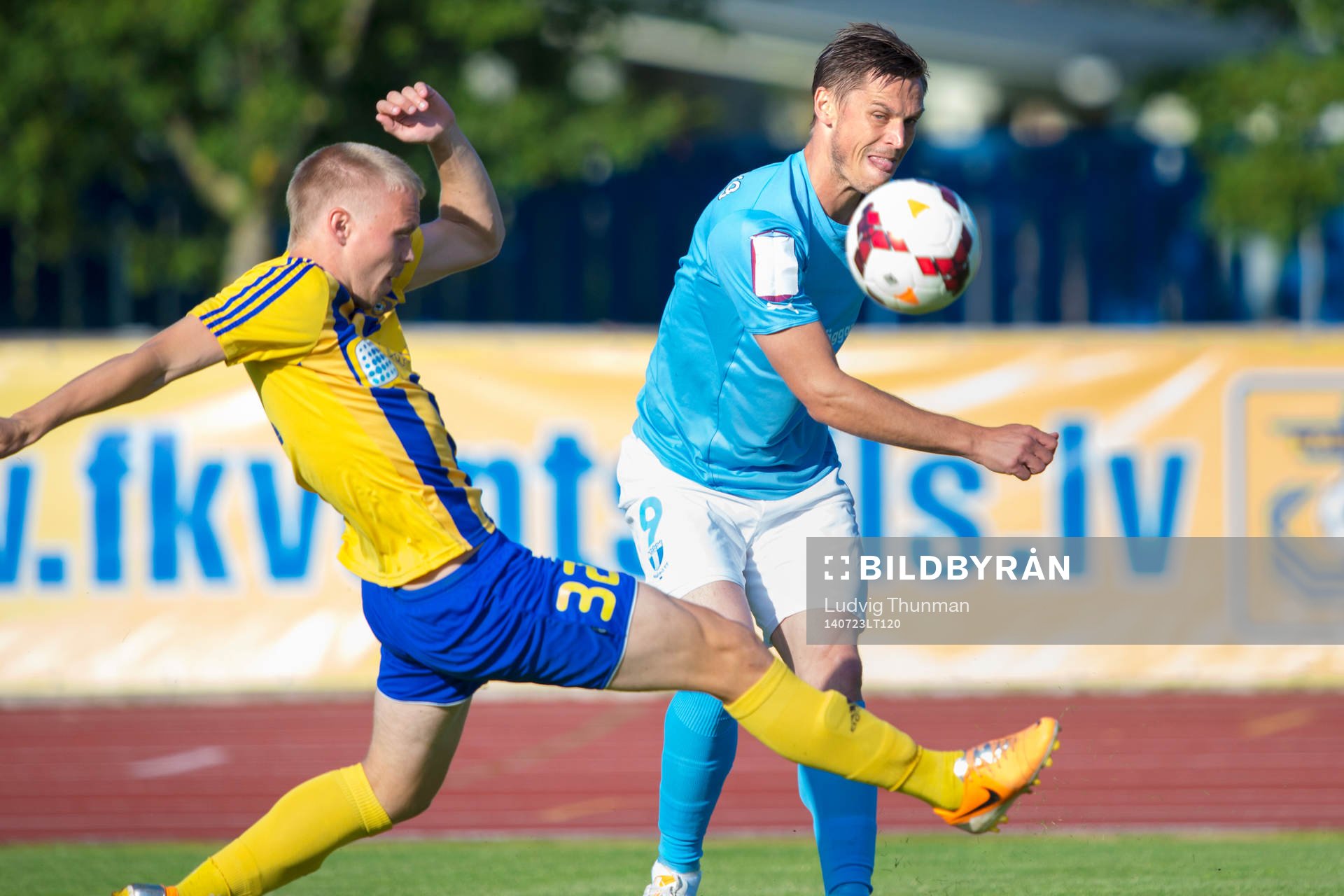 Malmö FFs Markus Rosenberg  med matchens första läge