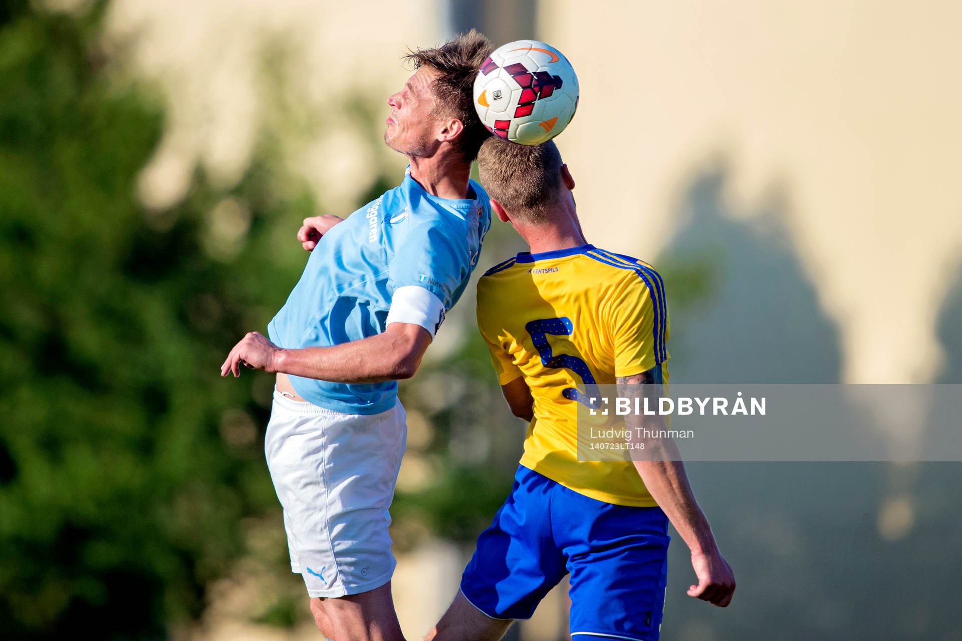 Malmö FFs Markus Rosenberg i nickduell med Ventspils
