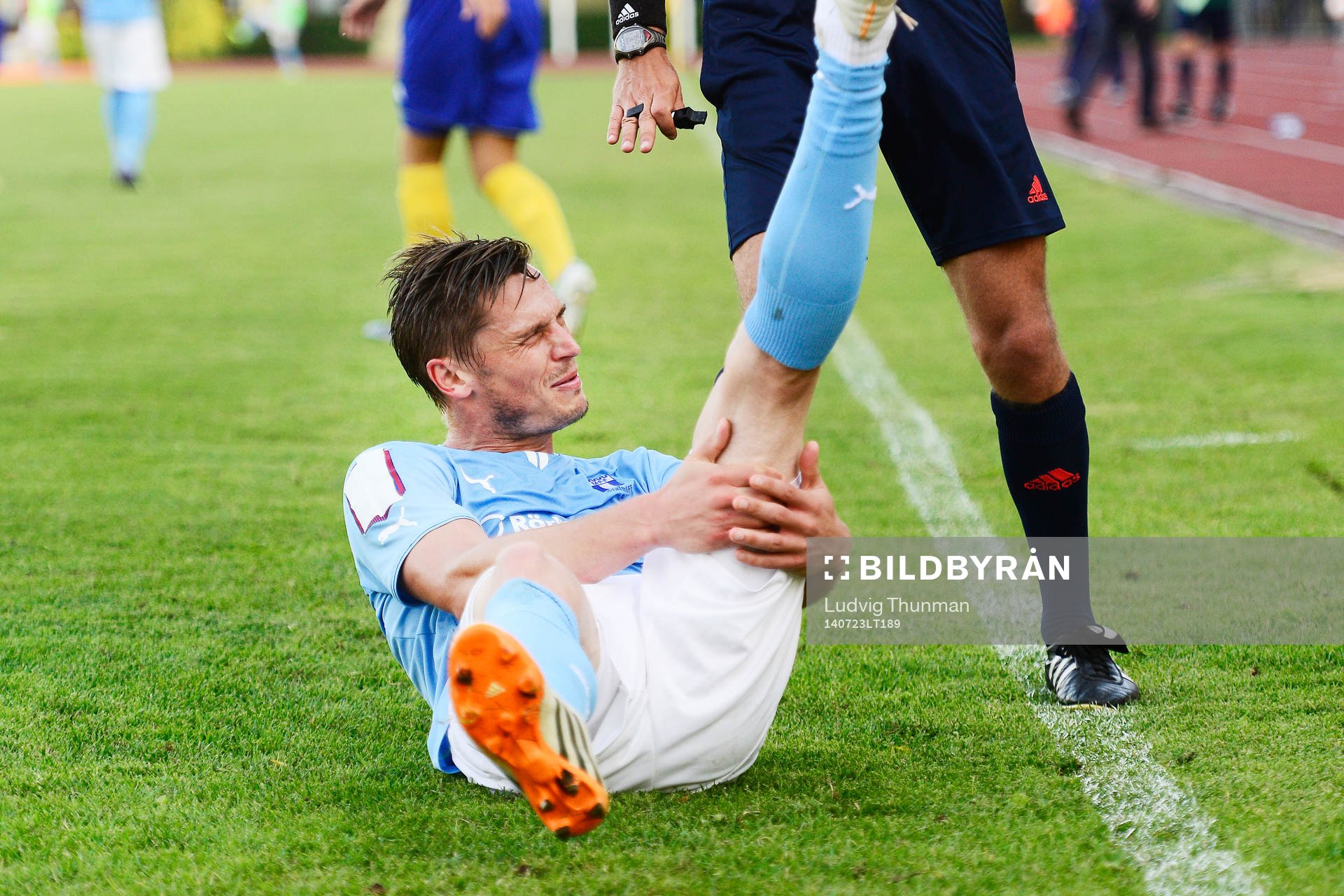 Malmö FFs Markus Rosenberg har ont i baksida lår
