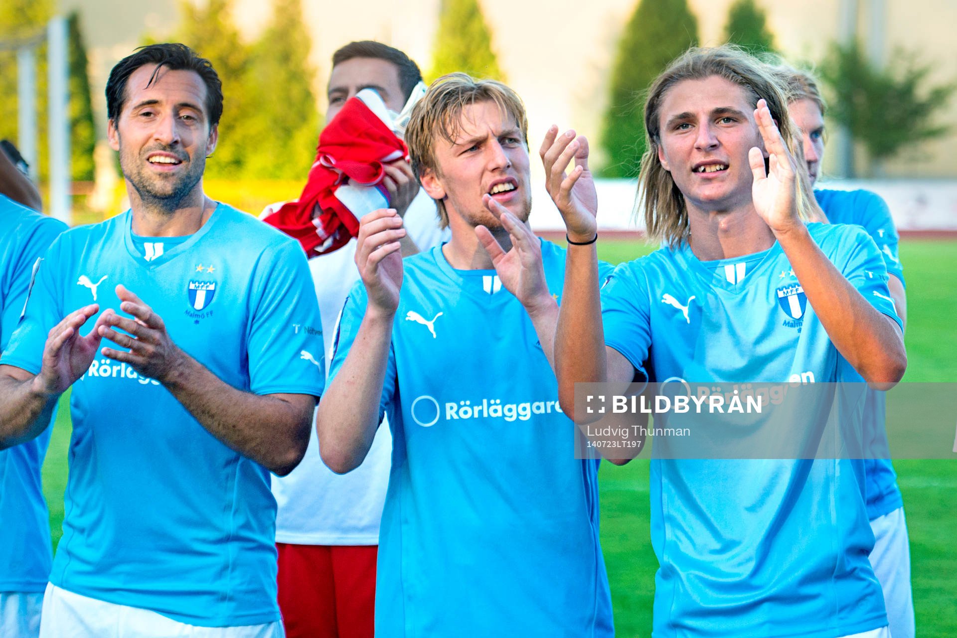 Malmö FFs Matias Concha, Emil Forsberg och Pawel Cibicki