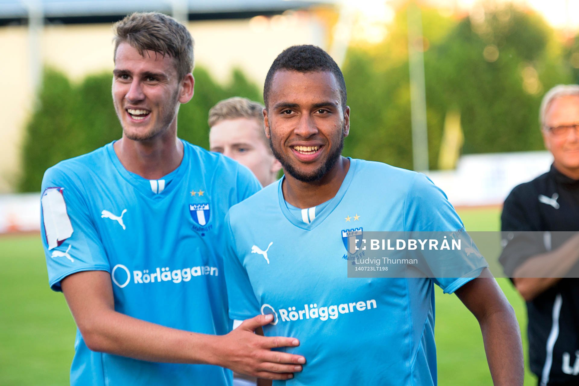 Malmö FFs Johan Hammar kramar om Isaac Kiese Thelin