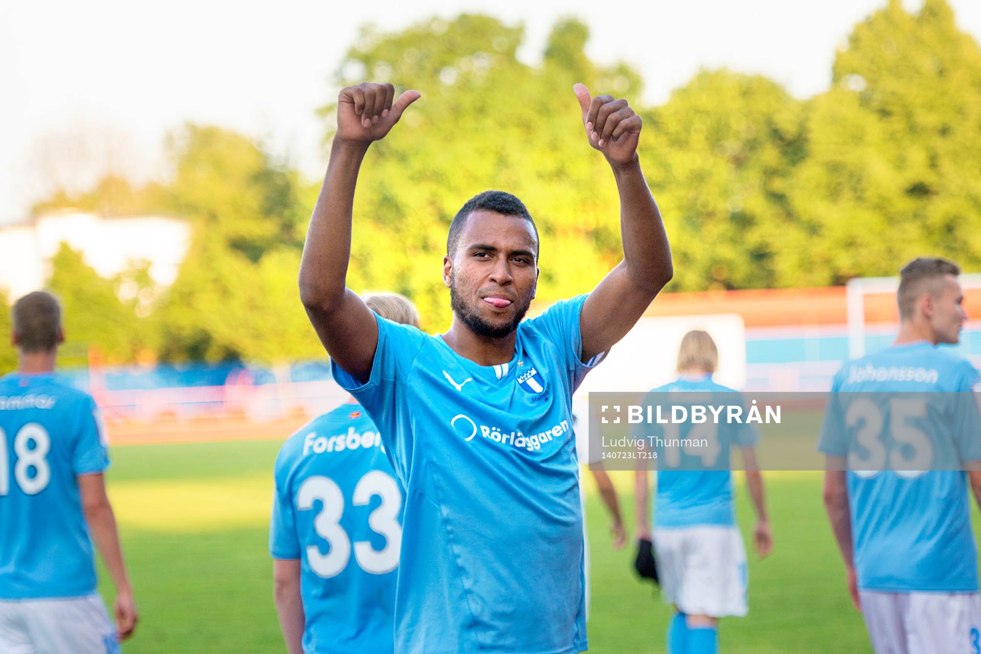 Malmö FFs Isaac Kiese Thelin jublar