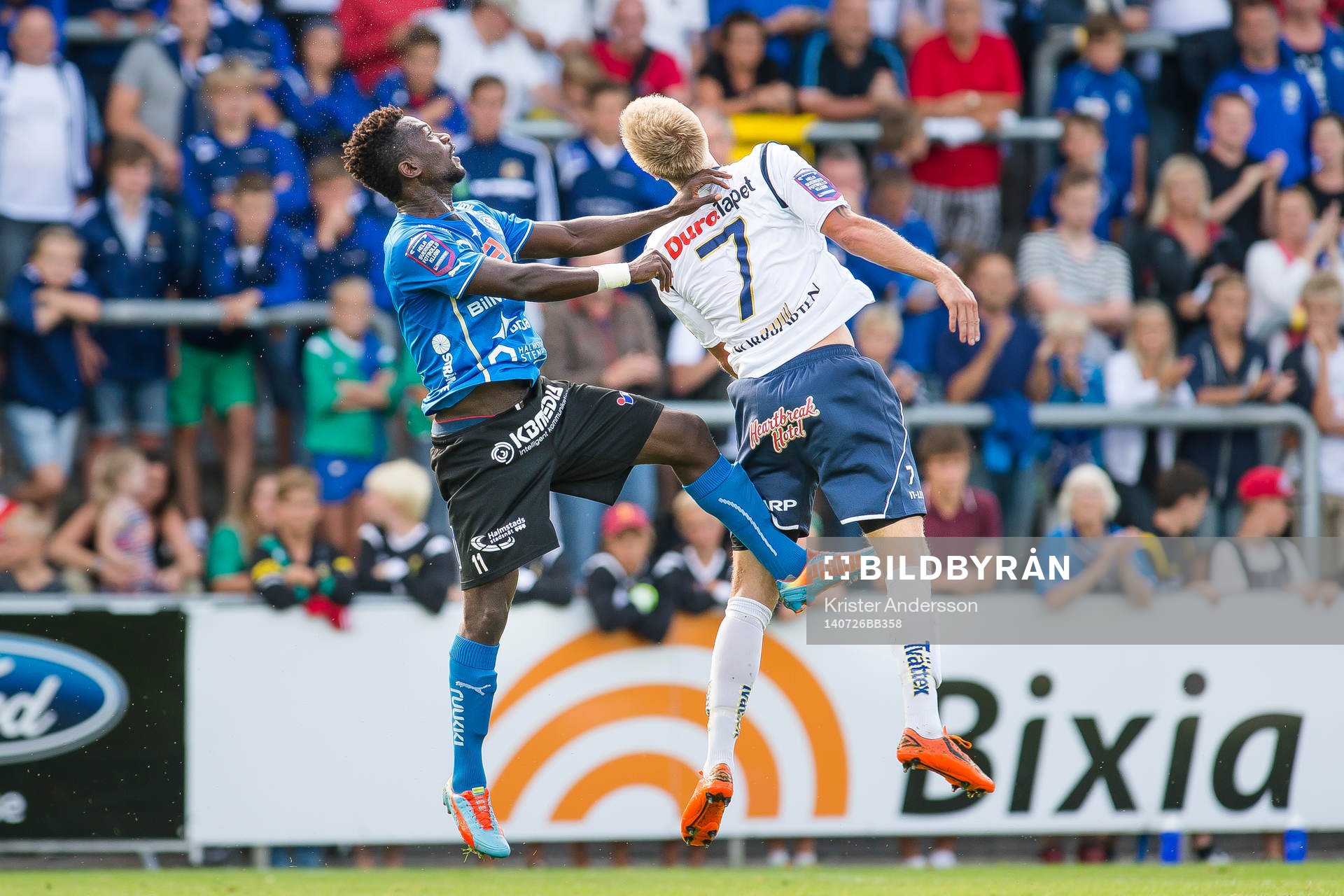 Halmstads King Osei Gyan och Gefles Robin Nilsson