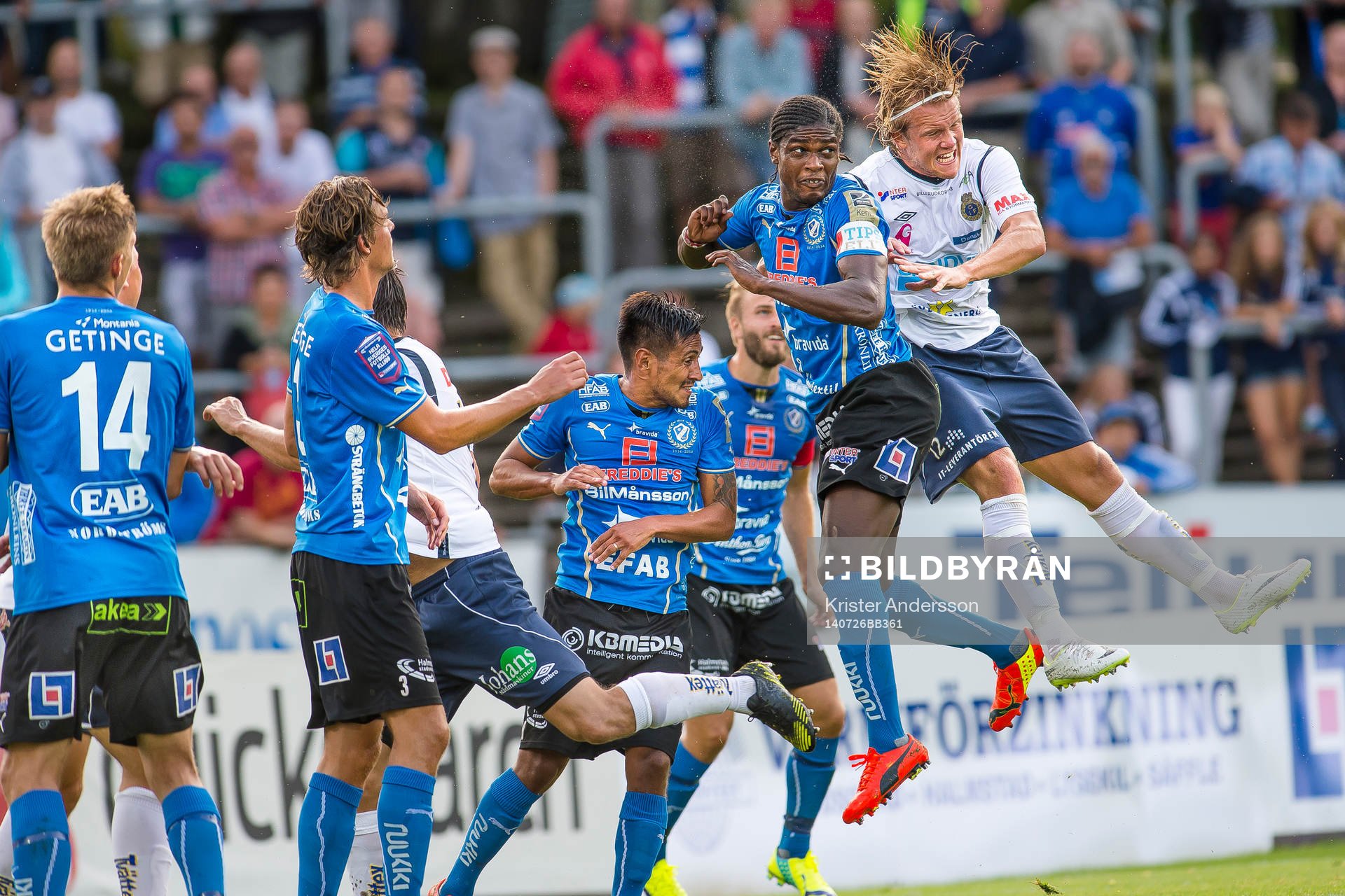NIckduell mellan Halmstads Joseph Baffo och Gefles Anders