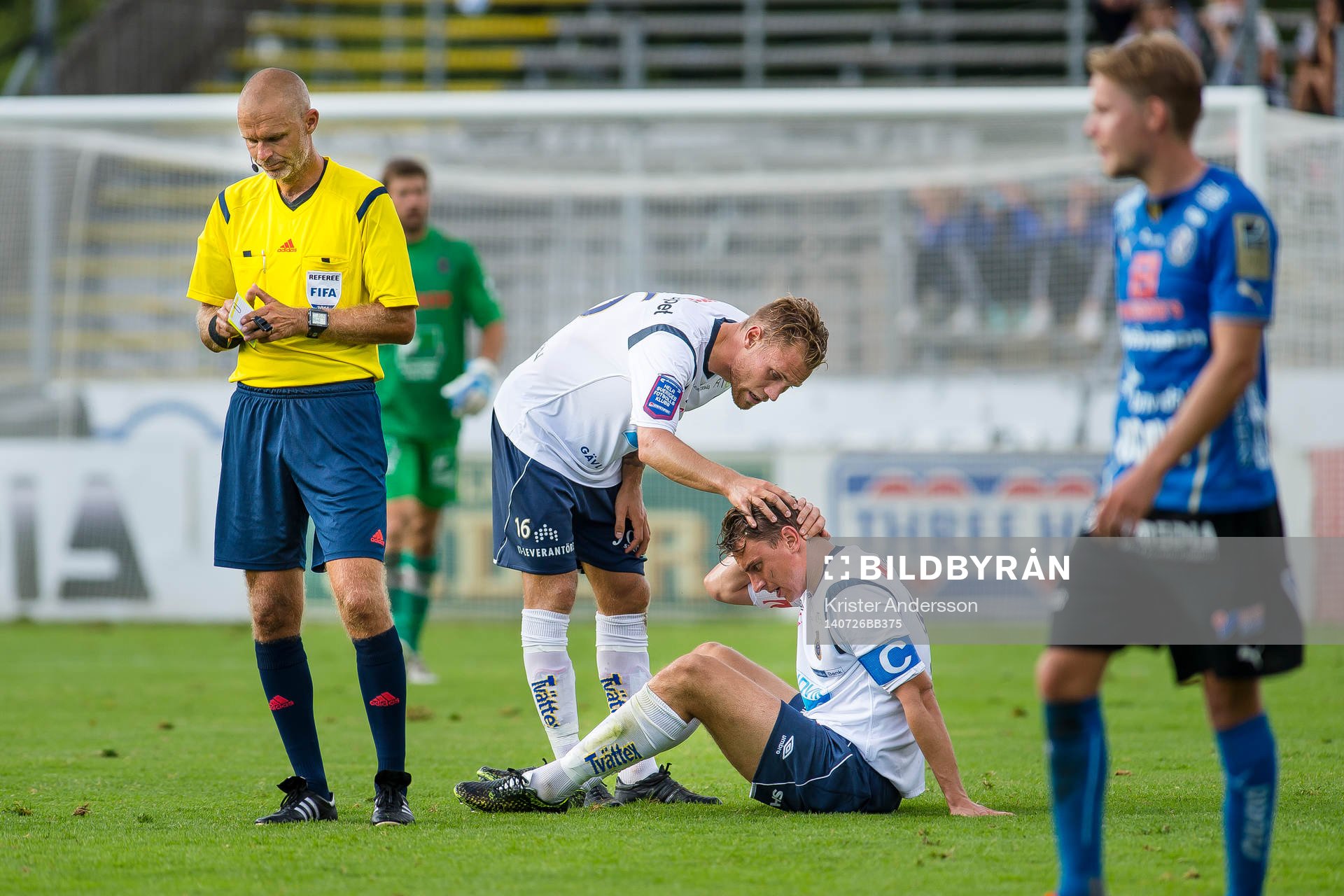 Gefles Marcus Hansson har gjort sig illa