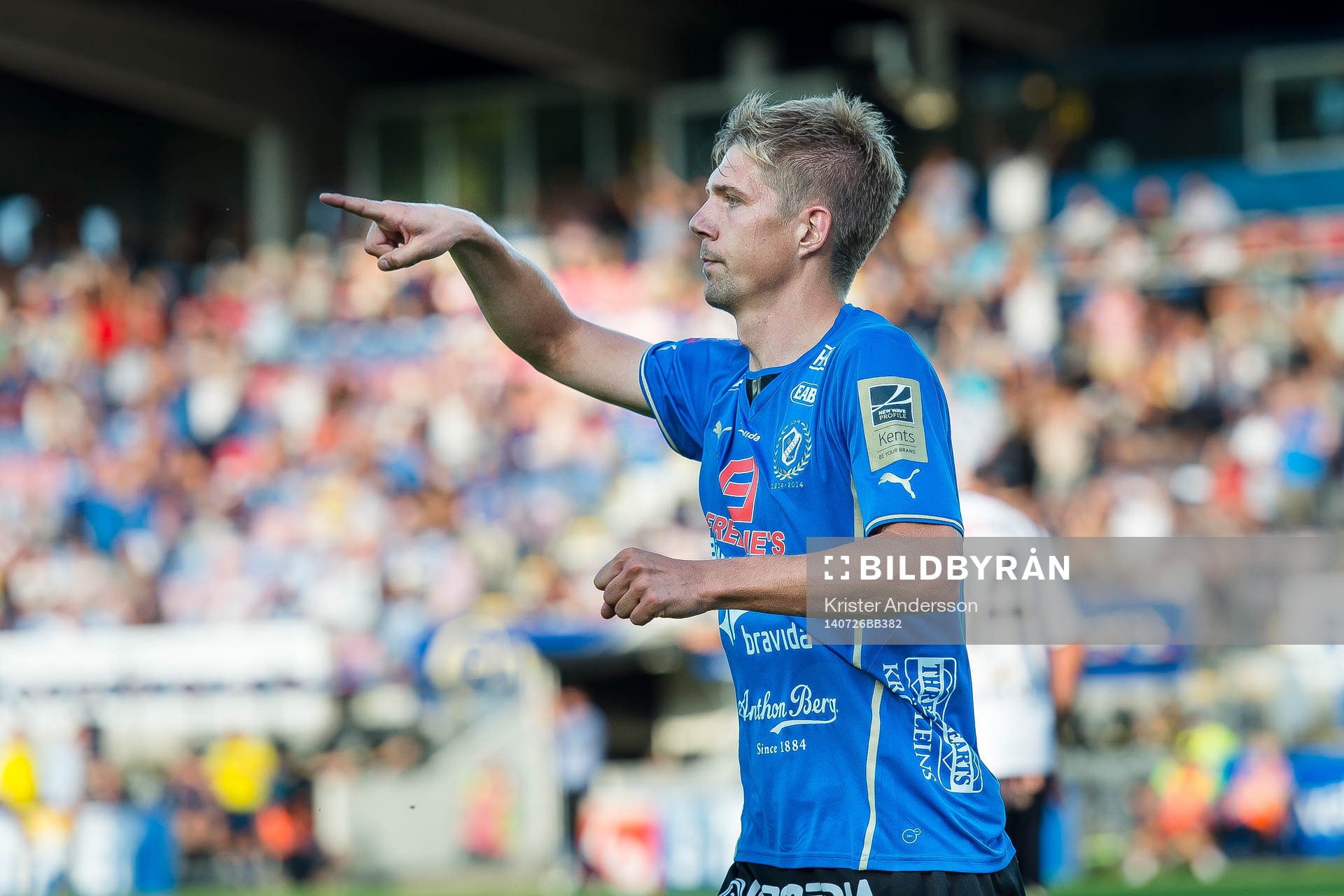 Halmstads Mikael Boman jublar