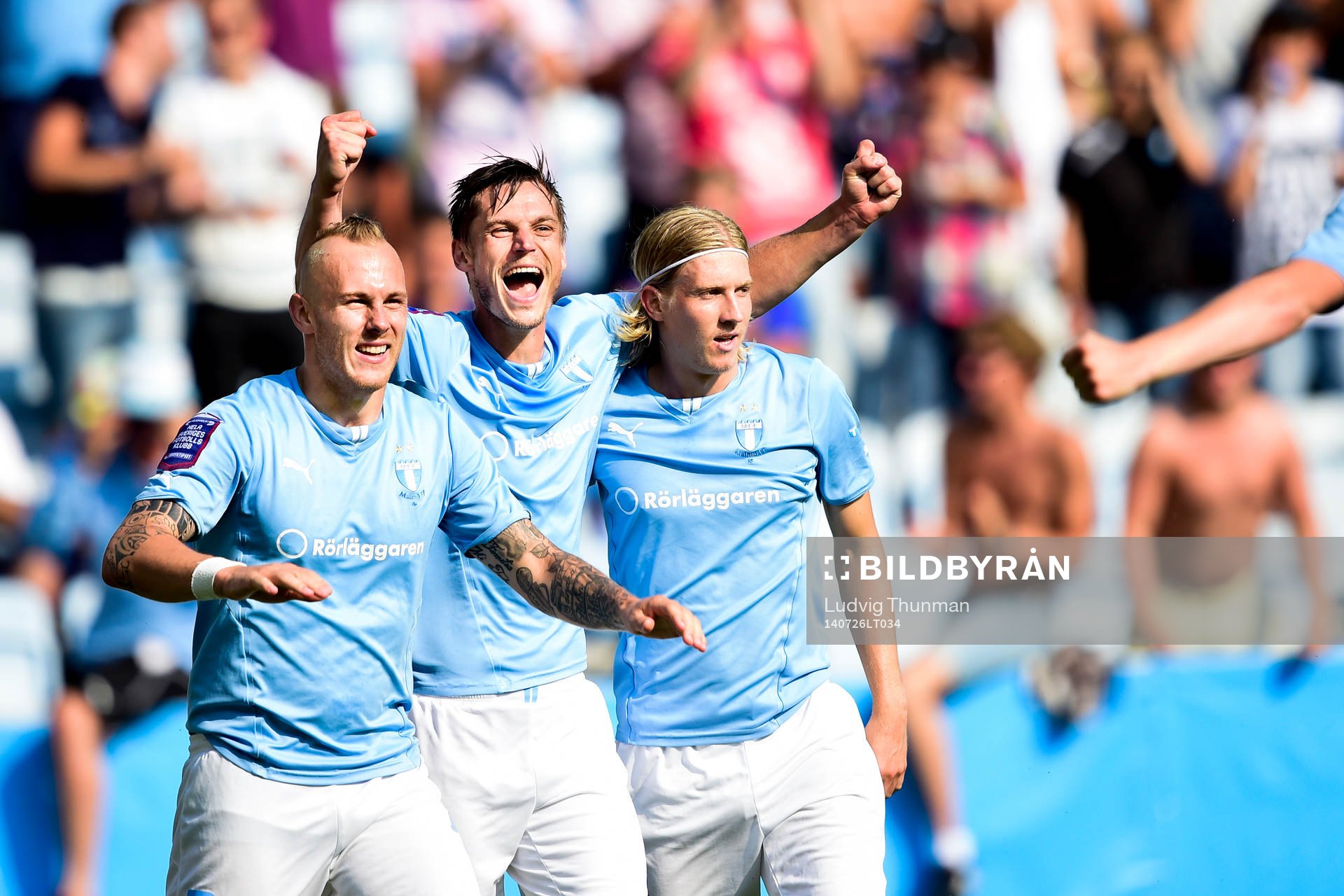 Malmö FFs Markus Rosenberg (m) jublar