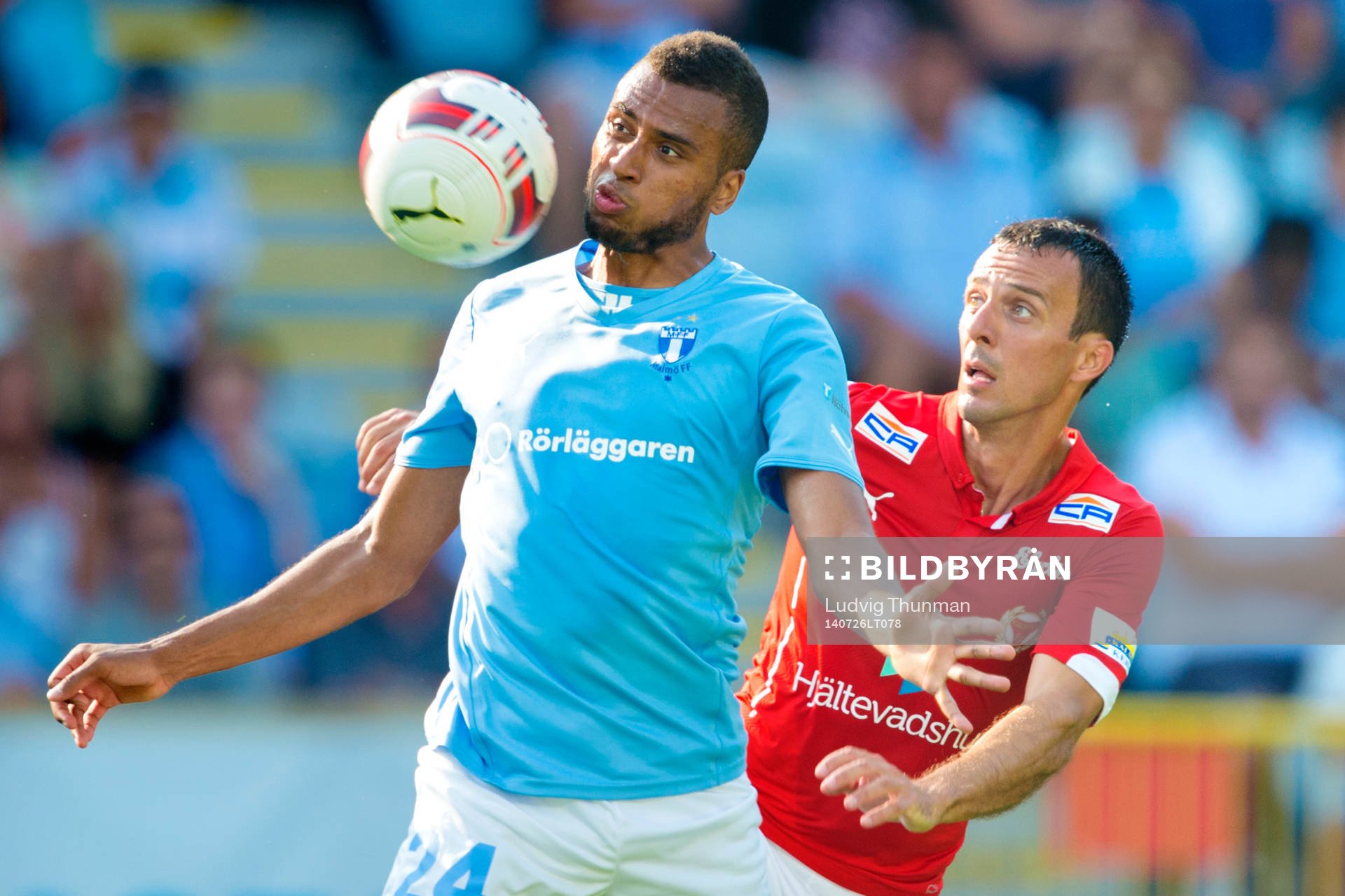 Malmö FFs Isaac Kiese Thelin och Kalmars Nenad Djordjevic