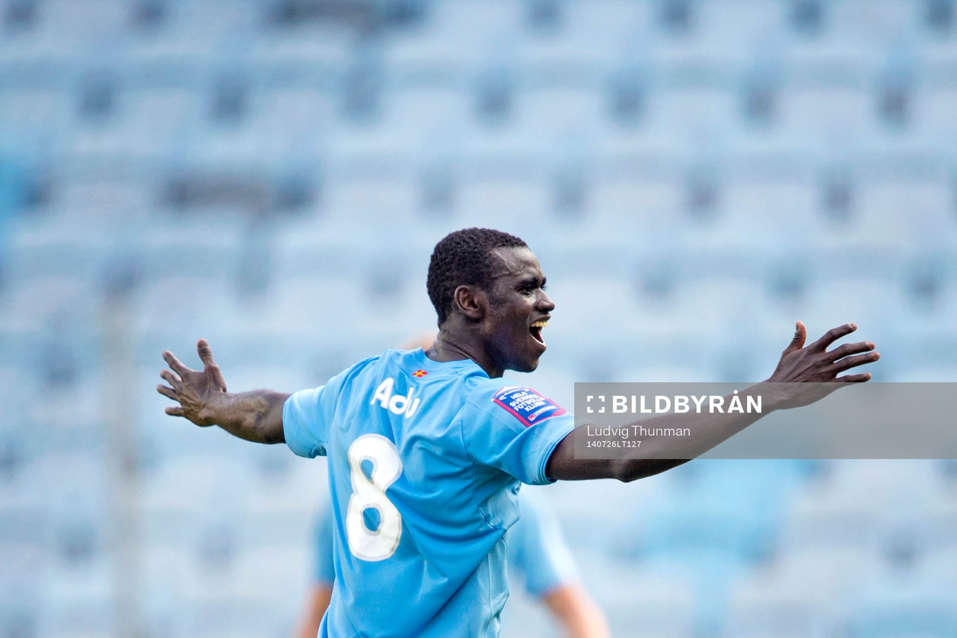 Malmö FFs Enock Kofi Adu jublar