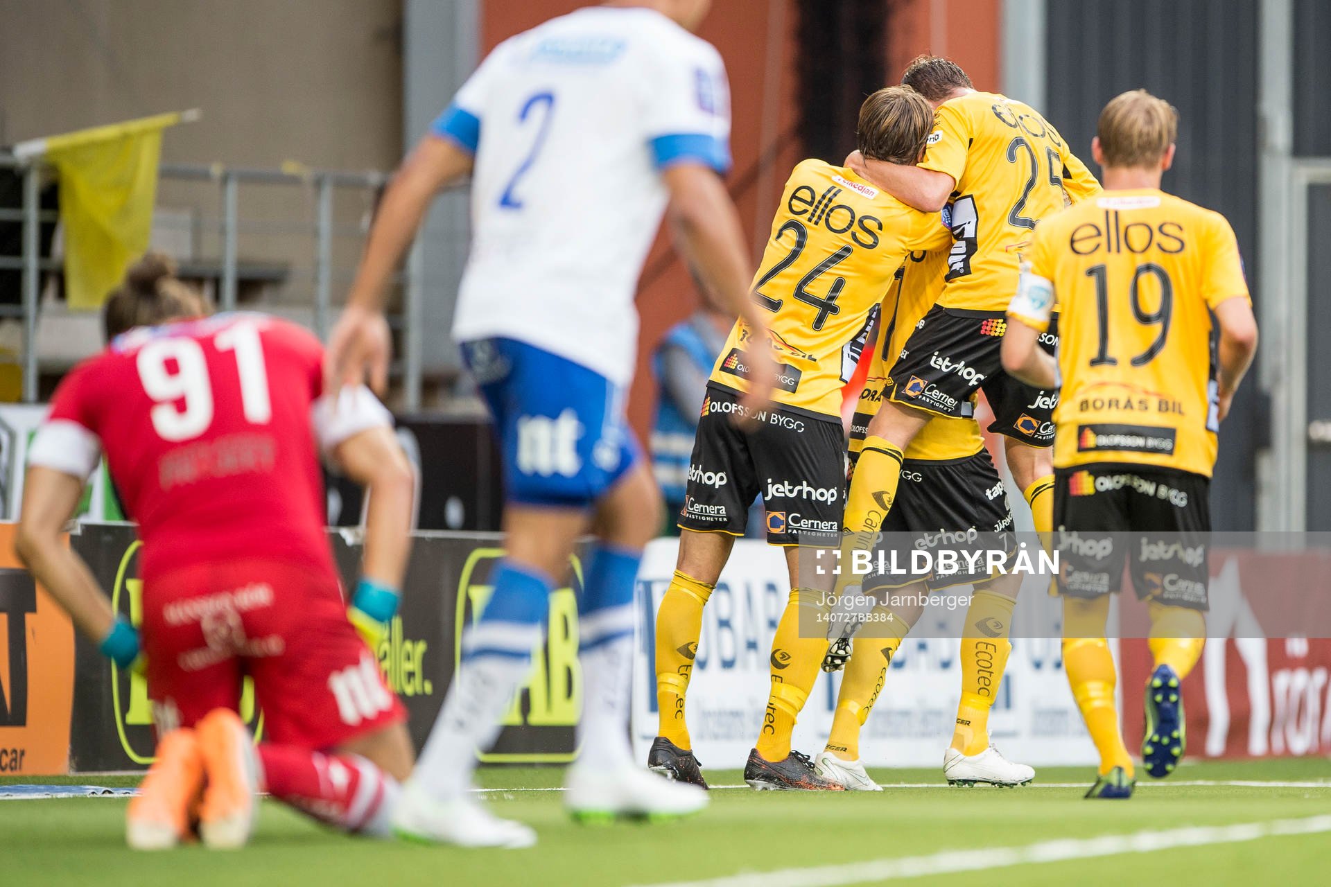 Elfsborgs spelarna jublar