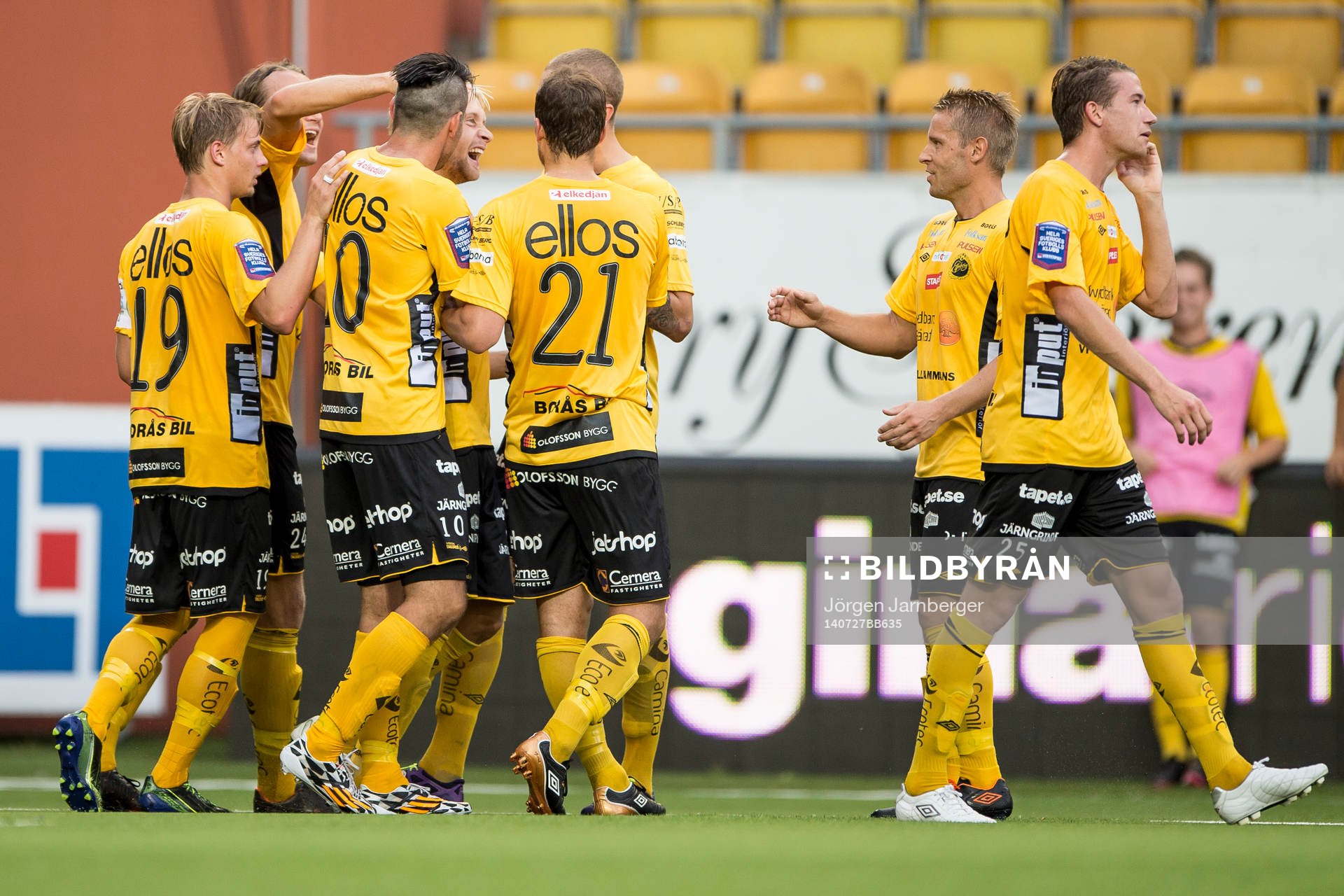 Elfsborgs spelarna jublar