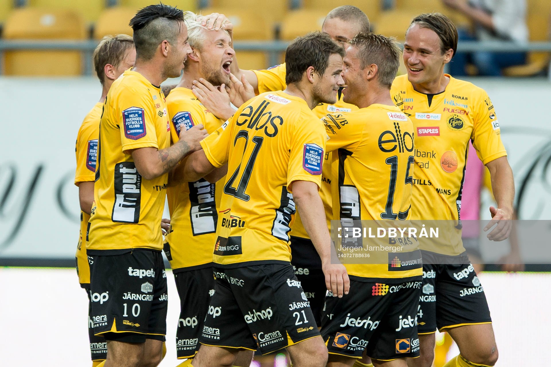 Elfsborgs spelarna jublar