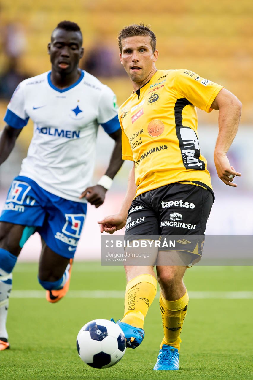 Elfsborgs Anders Svensson under fotbollsmatchen i Allsvenskan mellan Elfsborg och Norrköping den 27 juli 2014 i Borås.