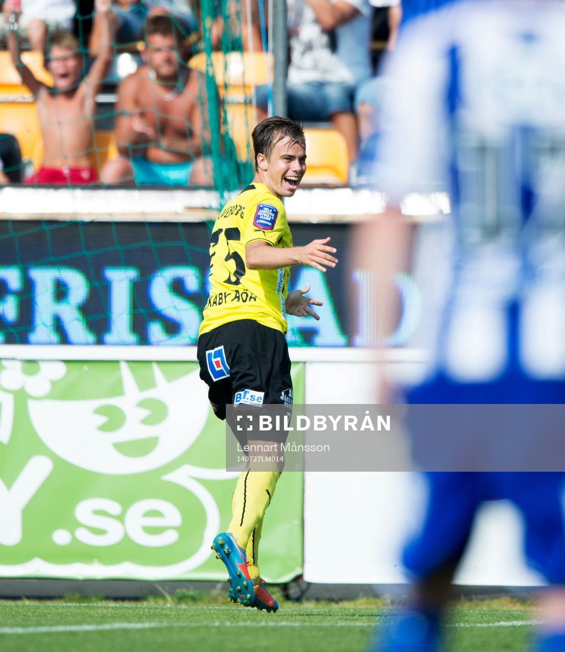 Mjällbys Andreas Blomqvist jublar