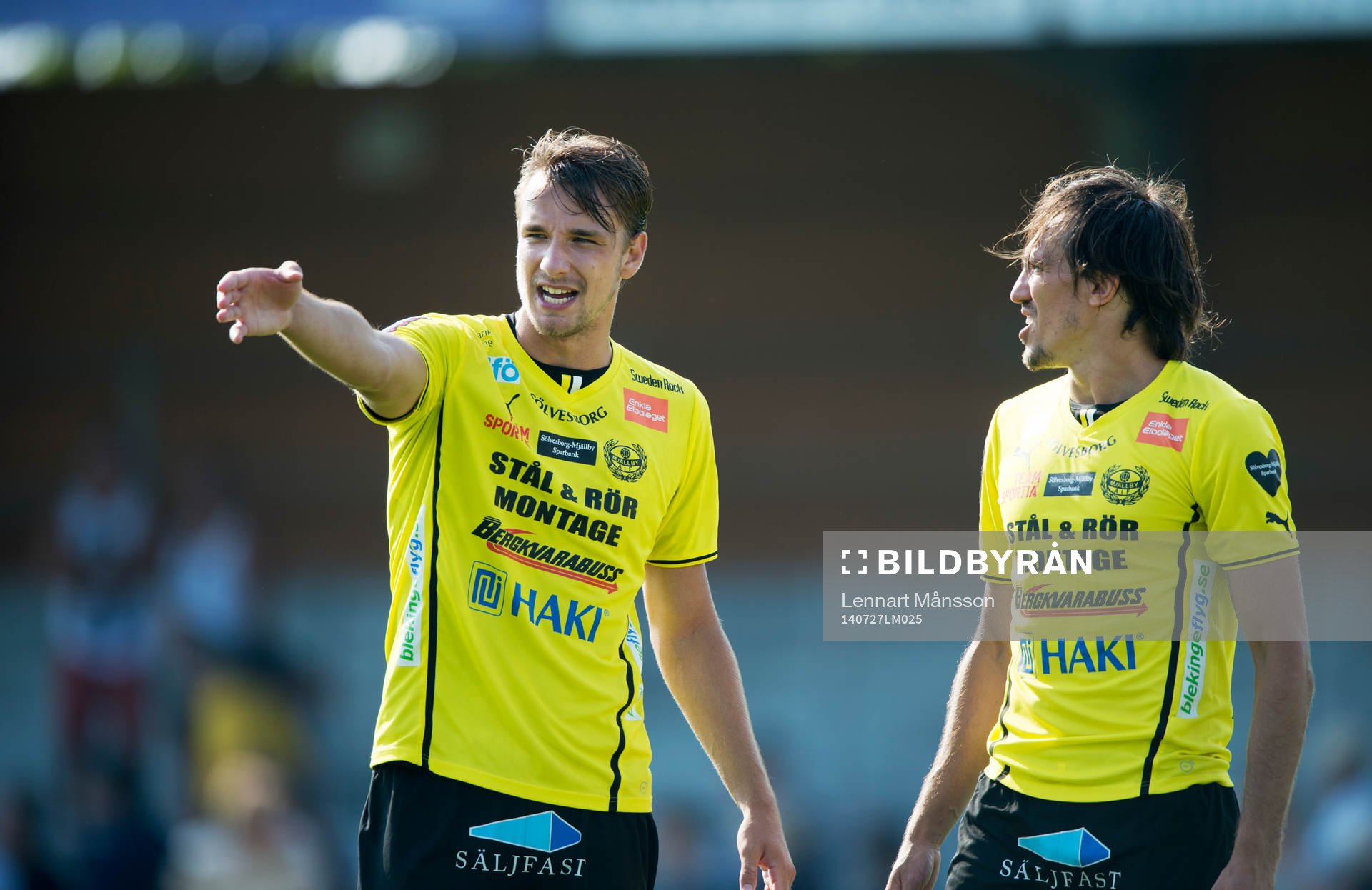 Mjällbys mittbackar Jasmin Sudic och Daniel Ivanovski i