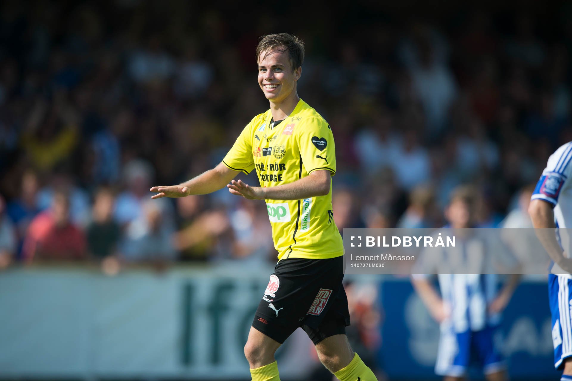 Mjällbys målskytt Andreas Blomqvist