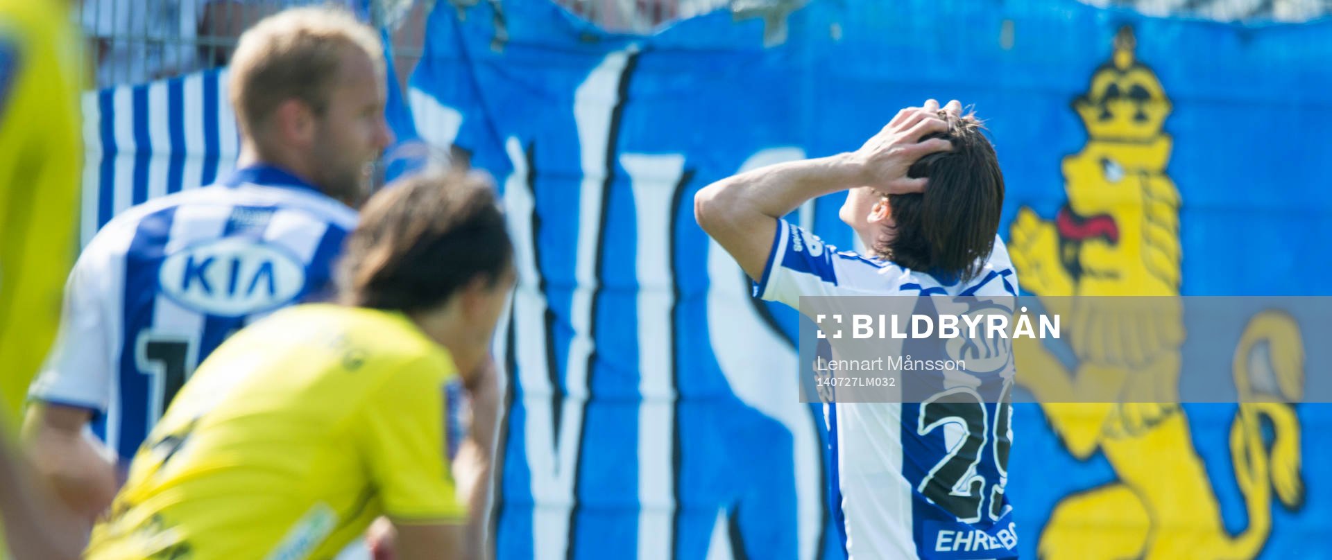 Göteborgs Lasse Vibe har missat jättechans i matchen i