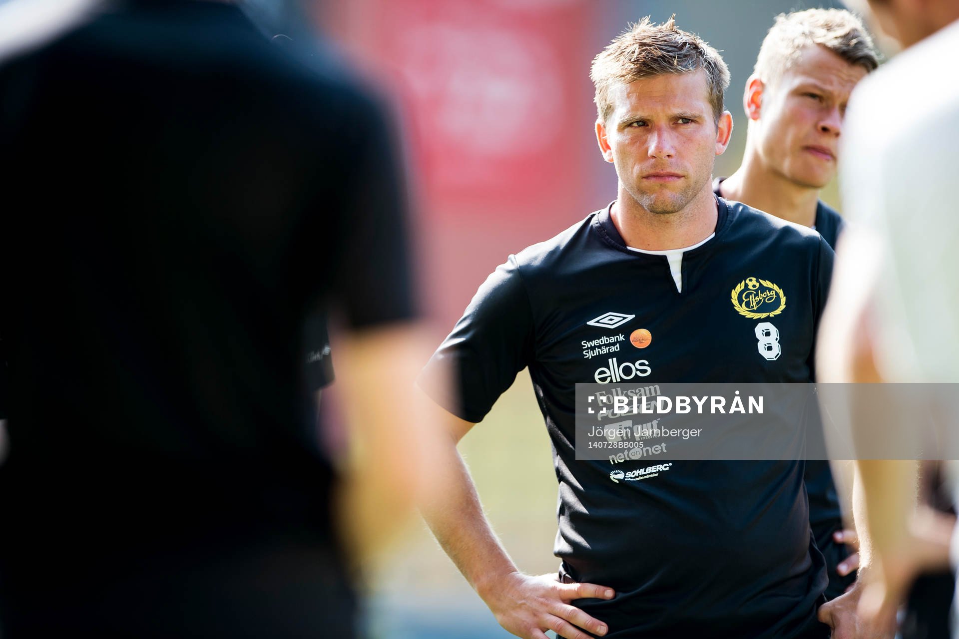 Elfsborgs Anders Svensson under Elfsborgs träning den 28 juli 2014 i Borås.